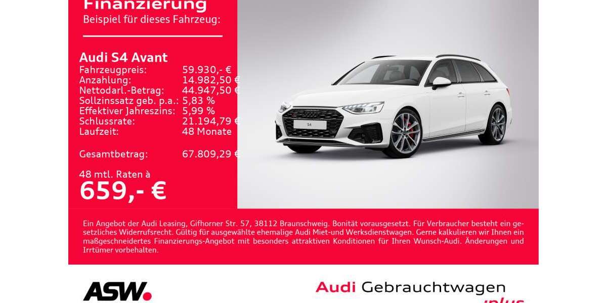 Audi S4 18.500 km 59.930 &euro; Heilbronn 74074