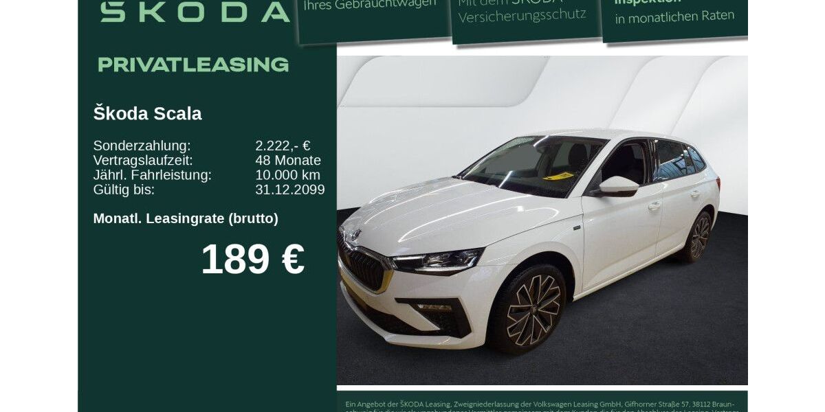 Skoda Scala 14.140 km 22.790 &euro; Neu-Ulm 89231