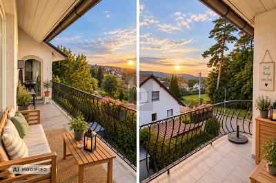 LICHT, WEITE, LEBENSGEFÜHL  WEITBLICK INKLUSIVE - Etagenwohnung Bad Herrenalb | Angebot:27341304