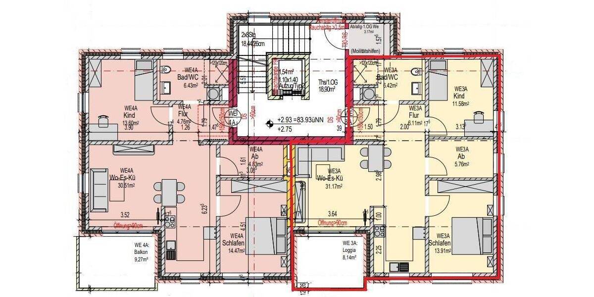 Etagenwohnung Lengerich - 3 Zimmer, 77 m&sup2;, 475&euro; | Angebot:26804018