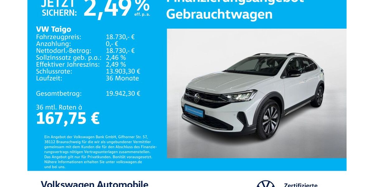 VW Taigo 14.344 km 18.730 &euro; Stuttgart-Wangen 70188