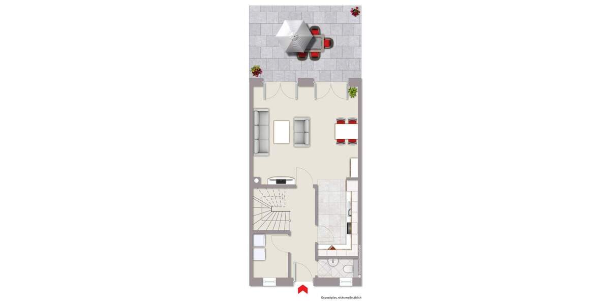 Reihenmittelhaus Münster Sprakel - 3 Zimmer, 112 m&sup2;, 399.000&euro; | Angebot:25705795