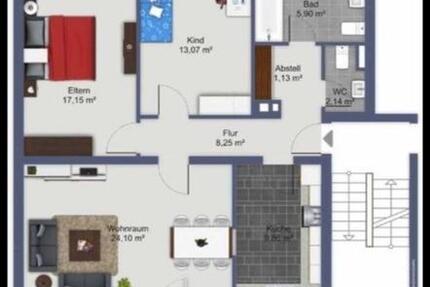 Wohnung Rockenhausen - 3 Zimmer, 81 m&sup2;, 950&euro; | Angebot:26112506