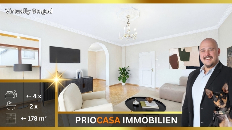 Ideal für Luxemburg-Pendler 2 Eingänge Überdachte Terrasse 2 Garagen Auch als Mehrgenerationenhaus 178 m² Wfl. Kordel