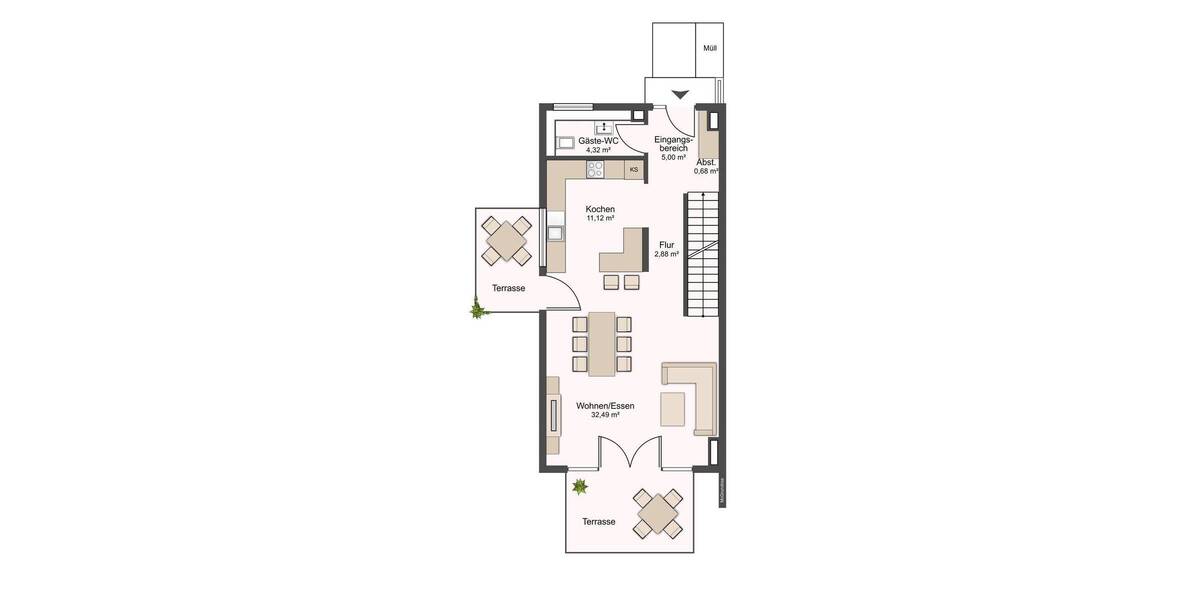 Reihenendhaus Sankt Augustin Meindorf - 5 Zimmer, 141 m&sup2;, 675.000&euro; | Angebot:25970403