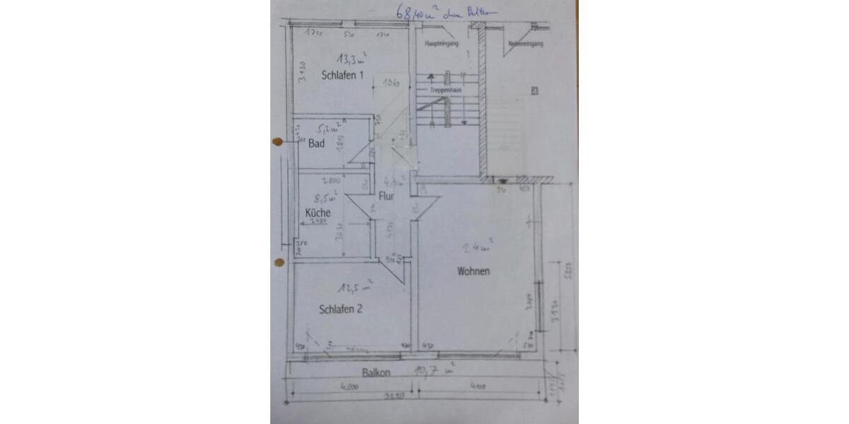 Hochparterre Belm - 3 Zimmer, 68 m&sup2;, 1.100&euro; | Angebot:25641837