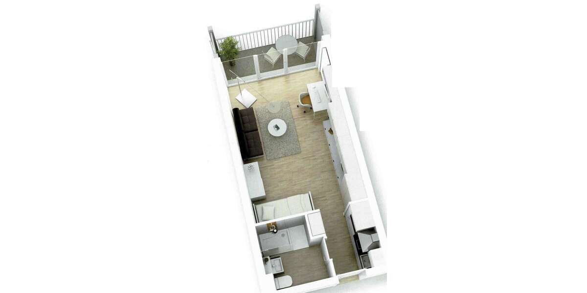 Etagenwohnung Regensburg Königswiesen - 1 Zimmer, 30 m&sup2;, 219.000&euro; | Angebot:27053589