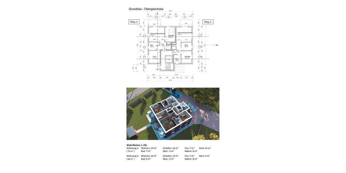 Etagenwohnung Wurster Nordseeküste - 3 Zimmer, 75 m&sup2;, 315.000&euro; | Angebot:26757547