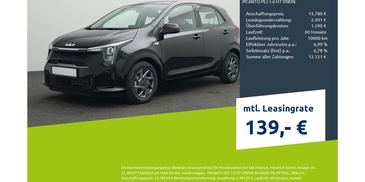 Kia Picanto 6.980 km 15.480 € Münster - Amelsbüren 48163