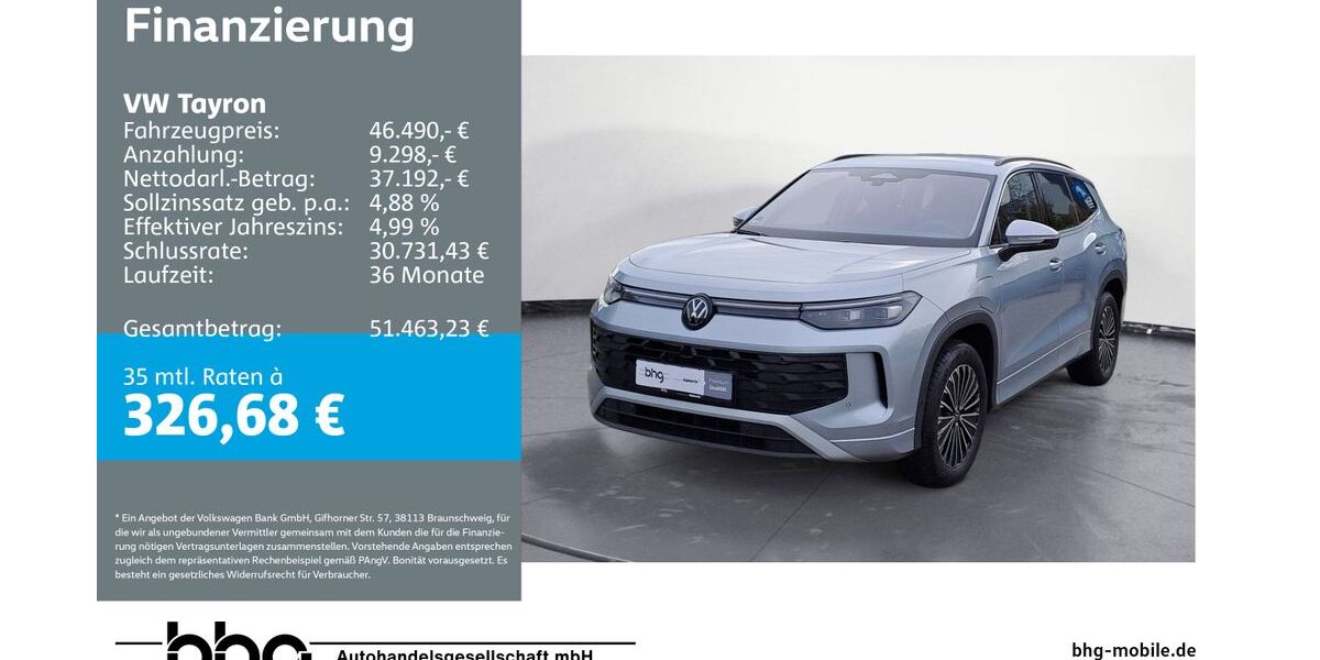 VW Tayron 6.729 km 46.490 &euro; Reutlingen 72770