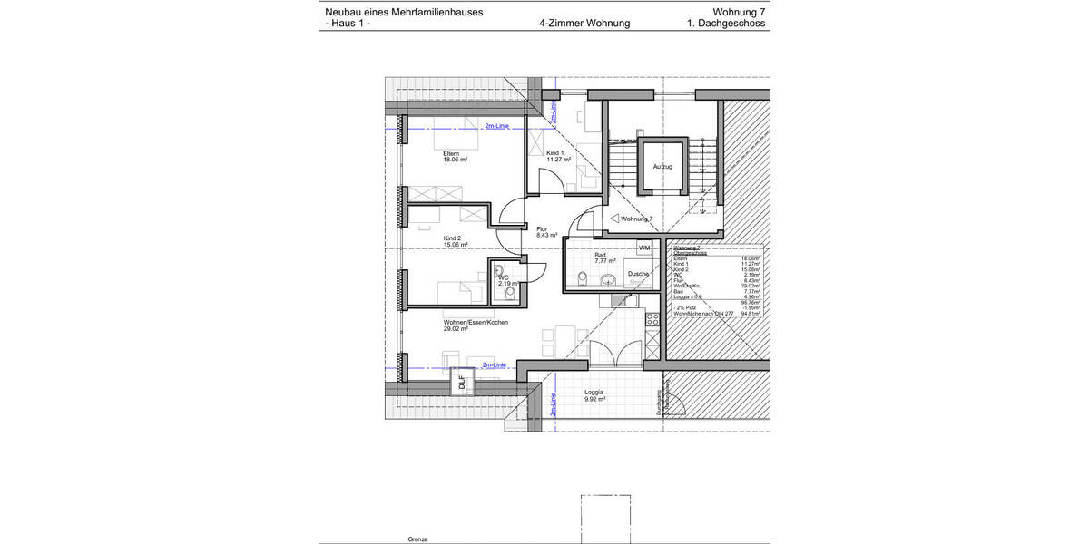 Etagenwohnung Endingen am Kaiserstuhl Endingen - 4 Zimmer, 94 m&sup2;, 569.000&euro; | Angebot:26330302