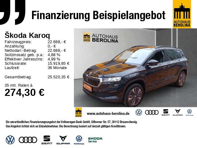 Skoda Karoq 86.975 km 22.687 &euro; Berlin 10709