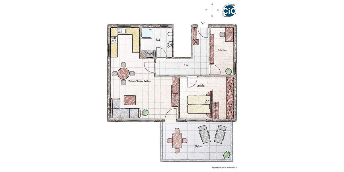 Etagenwohnung Heilbronn Neckargartach - 3 Zimmer, 89 m&sup2;, 1.230&euro; | Angebot:25801734