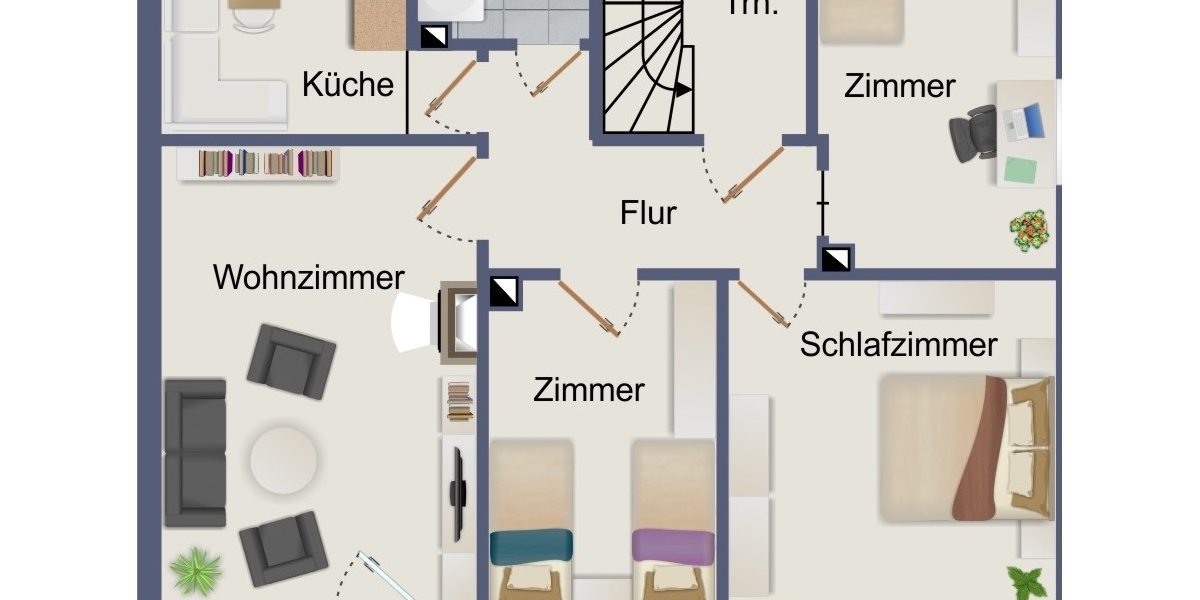 Neu-Ulm: Modernisiertes Mehrfamilienhaus (DHH) mit idyllischem Garten in Donau-Nähe - Mehrfamilienhaus, Wohnhaus Neu-Ulm / Offenhausen Offenhausen | Angebot:27262163