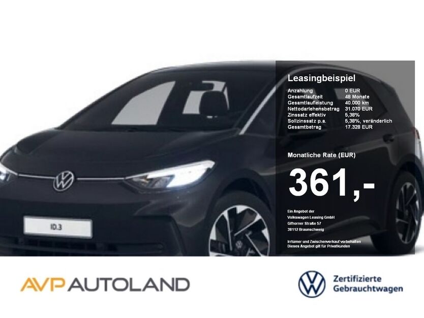 VW ID.3 25.742 km 30.590 € Dingolfing 84130