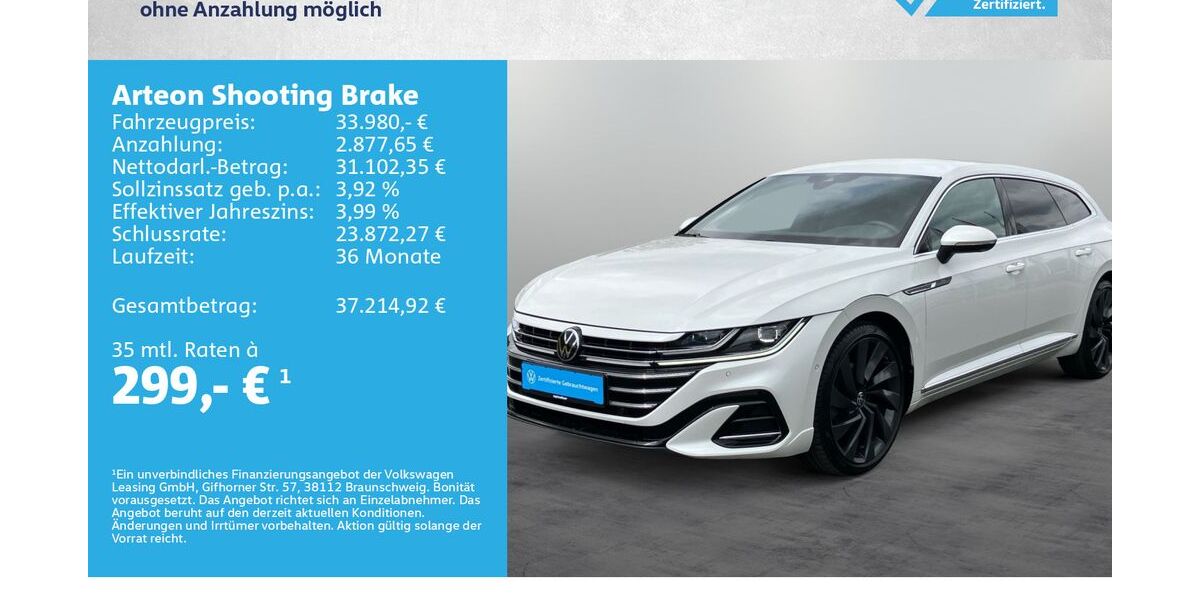 VW Arteon 30.500 km 33.580 &euro; Kitzingen 97318