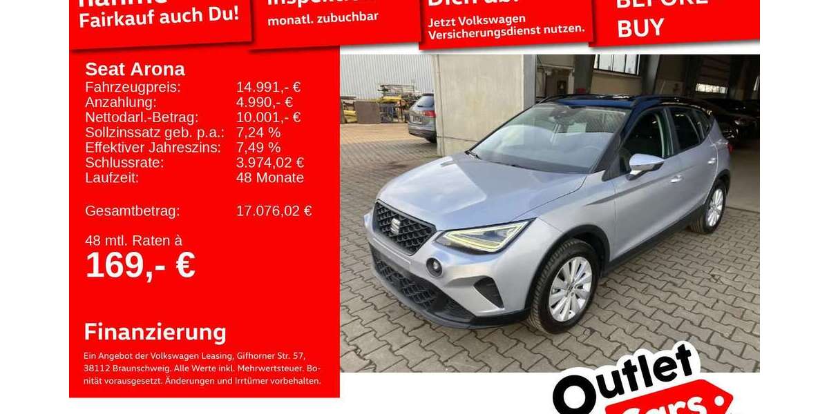Seat Arona 53.397 km 14.991 &euro; Weinheim 69469