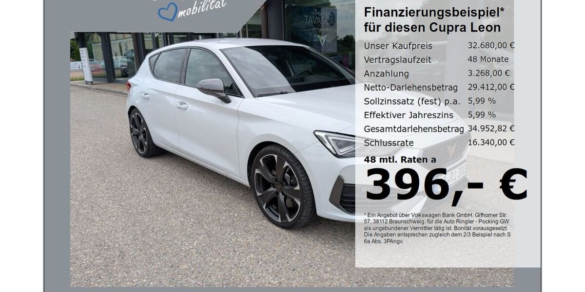 Cupra Leon 14.900 km 31.980 &euro; Pocking 94060