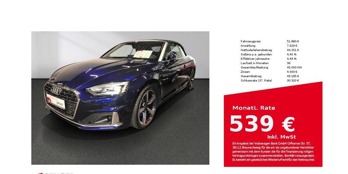 Audi A5 6.450 km 51.880 &euro; Lübeck 23556