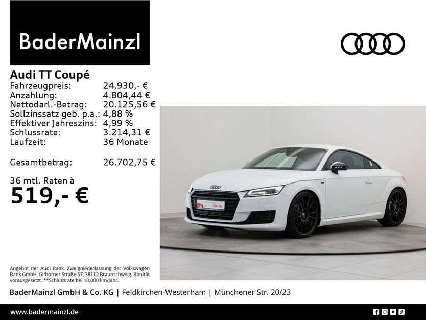 Audi TT 75.526 km 23.260 € Feldkirchen/Westerham 83620