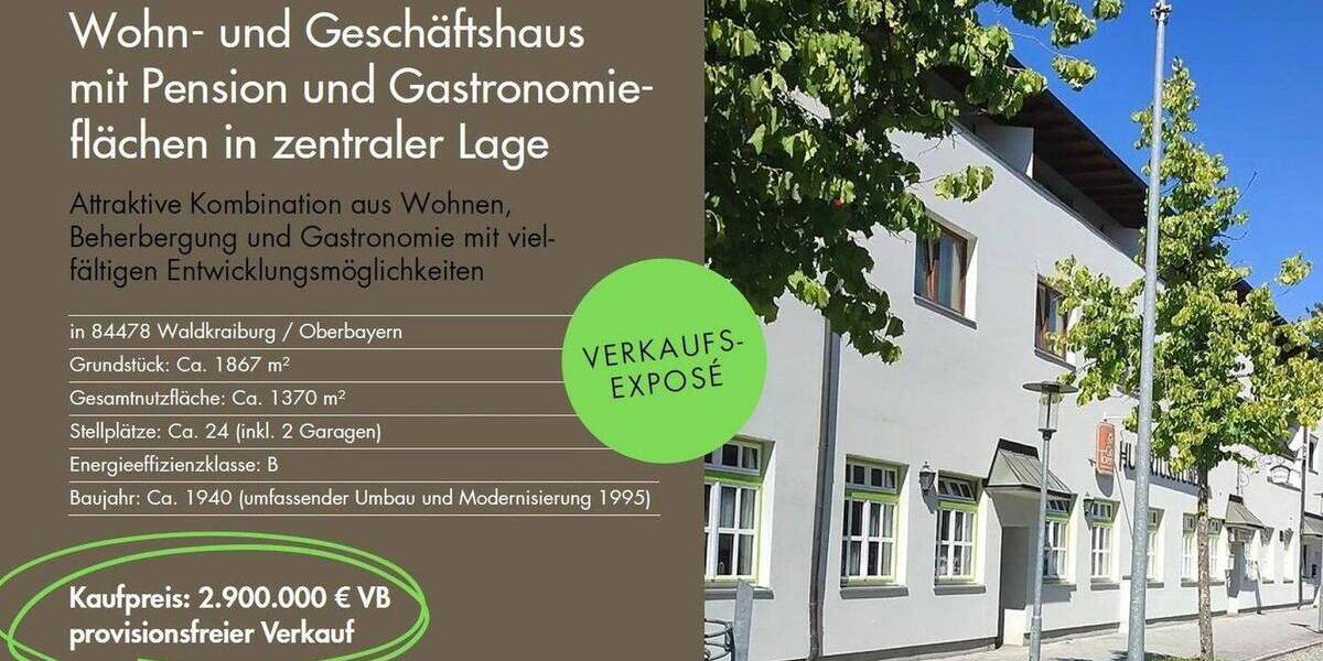Gewerbeobjekt Waldkraiburg - 1 Zimmer, 2.900.000&euro; | Angebot:26155470