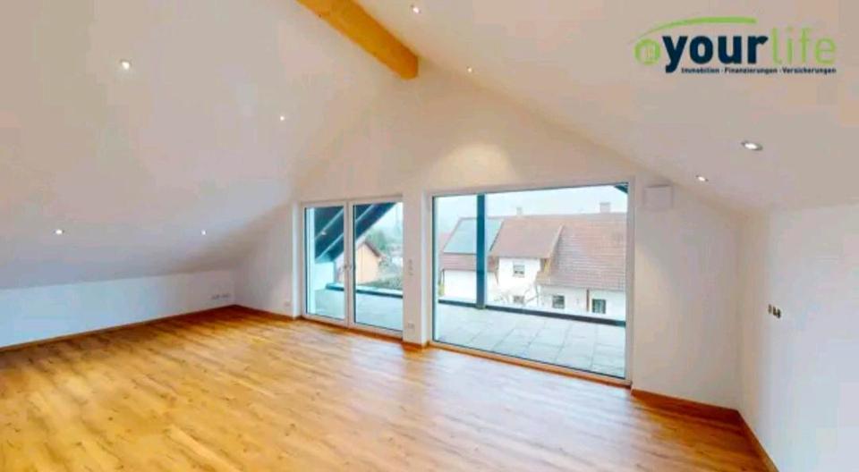 Dachgeschoßwohnung Rammingen - 4 Zimmer, 131 m&sup2;, 1.600&euro; | Angebot:26116391