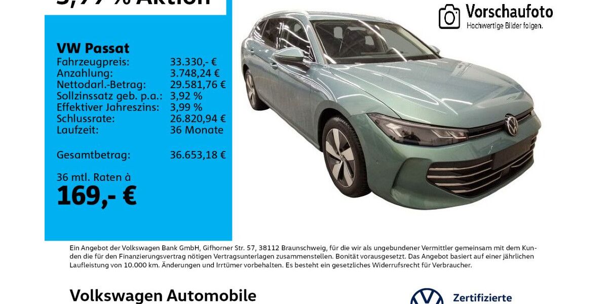 VW Passat 10.974 km 33.330 &euro; Leipzig 04178