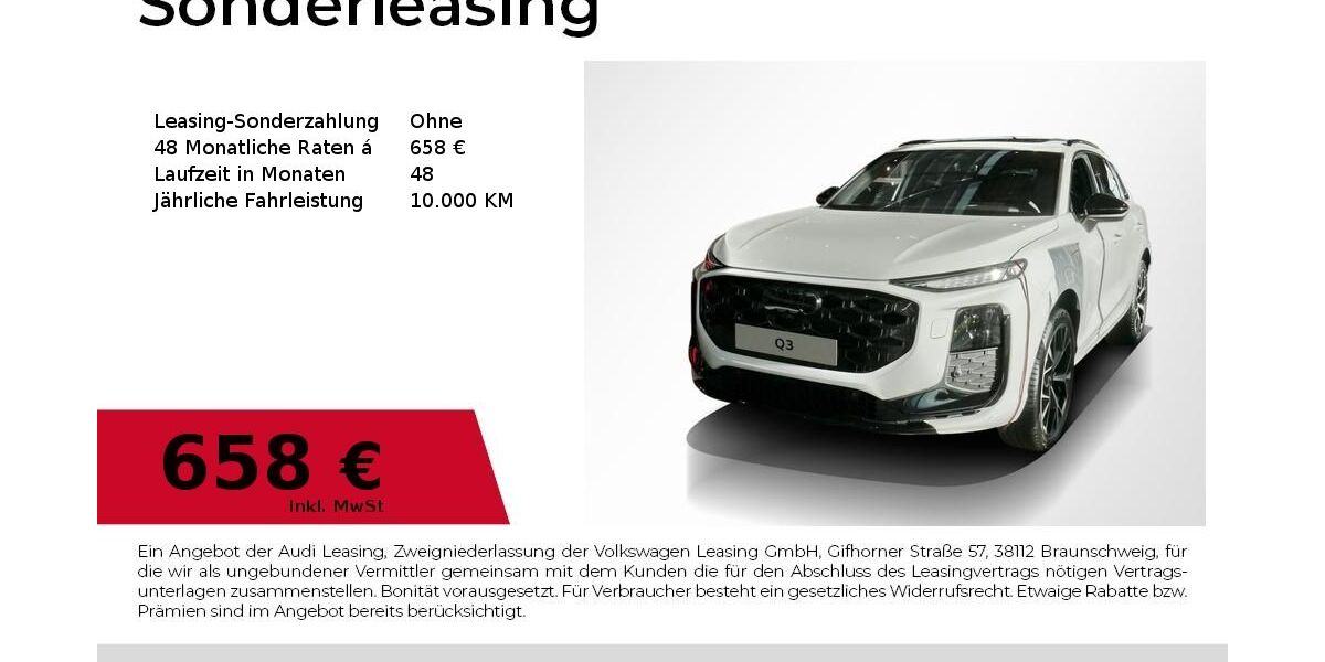 Audi Q3 5.500 km 57.480 &euro; Nürnberg 90411
