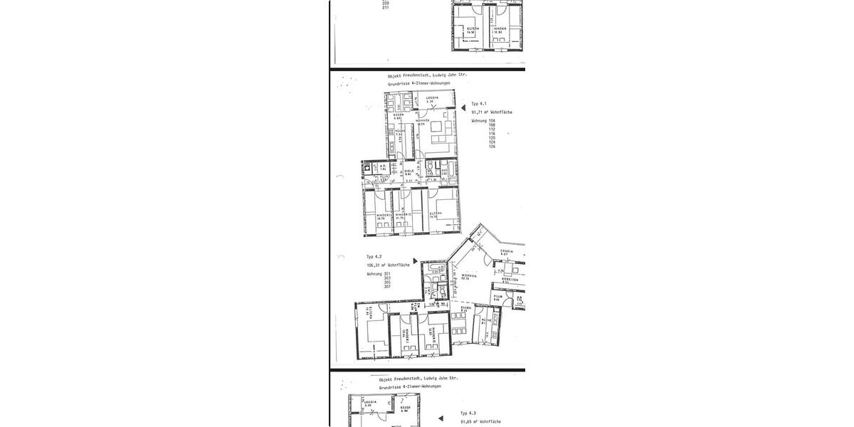 Etagenwohnung Freudenstadt - 4 Zimmer, 91 m&sup2;, 240.000&euro; | Angebot:26230017
