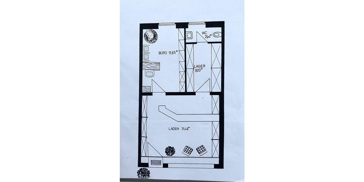Gelegenh.z.Jahresende!!Attr.vielseitig nutzb.LadenlokalBüro m. gr.Schaufenster Top-Lage Hochz.-Süd zimmer