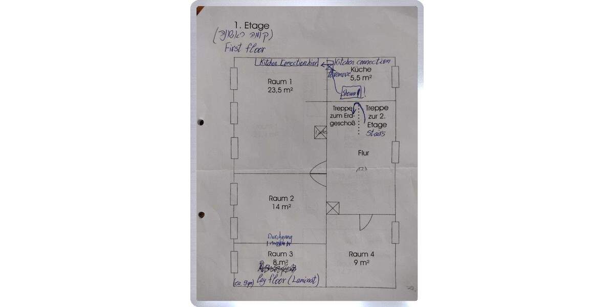 Reihenmittelhaus Mittweida - 5 Zimmer, 150 m&sup2;, 1.100&euro; | Angebot:23462441