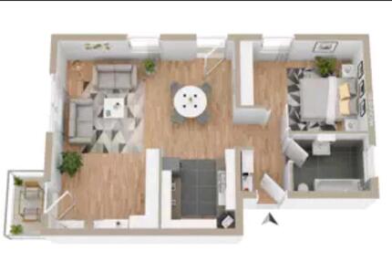 Charmante 2-Zi Wohnung - gut vermietet 2 zimmer