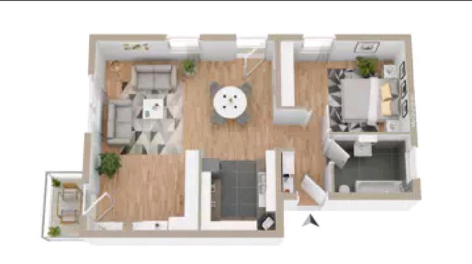 Charmante 2-Zi Wohnung - gut vermietet 2 zimmer