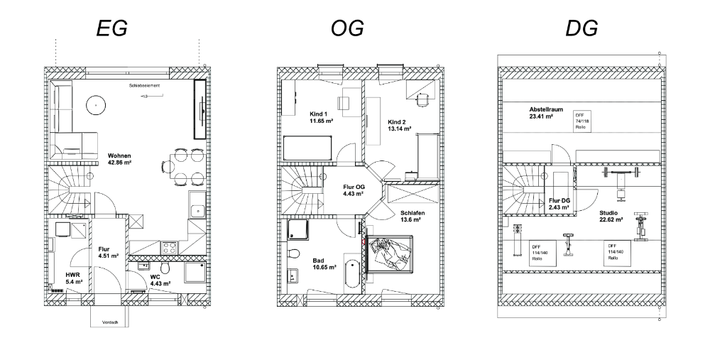 Reihenmittelhaus Erfurt Vieselbach - 5 Zimmer, 150 m&sup2;, 461.200&euro; | Angebot:25537695
