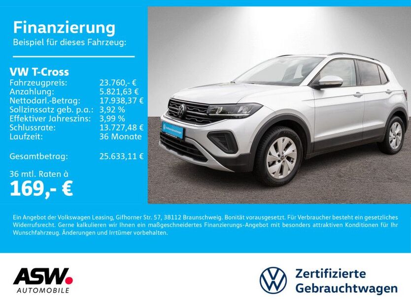 VW T-Cross 14.600 km 23.760 € Bad Rappenau 74906