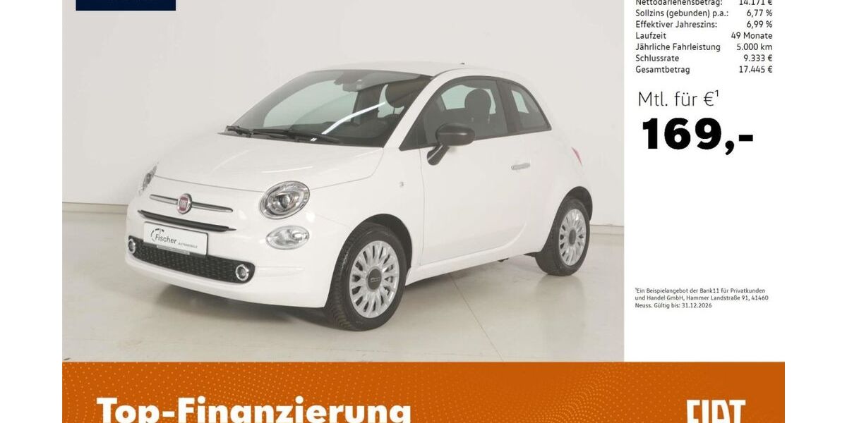 Fiat 500 13.138 km 14.480 &euro; Pilsach 92367