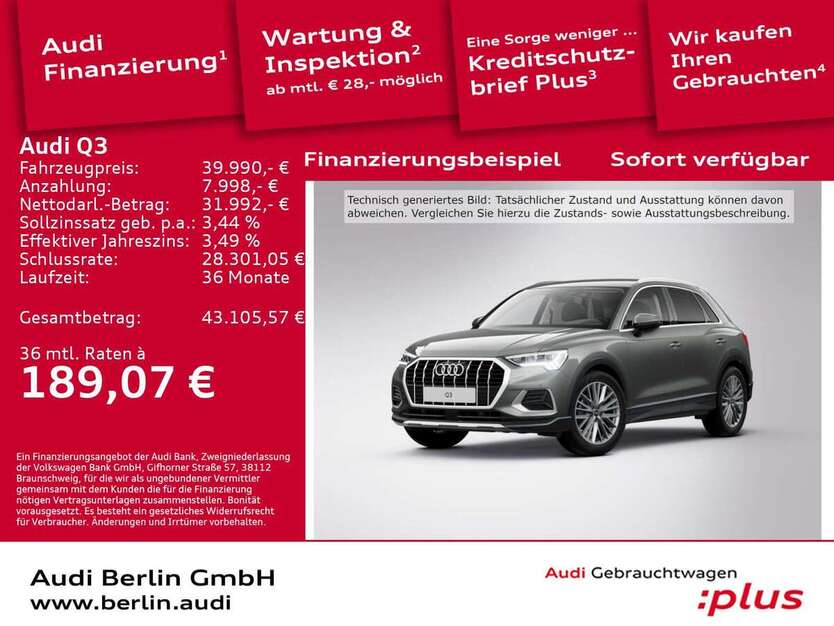 Audi Q3 10.400 km 39.990 € Berlin 12489