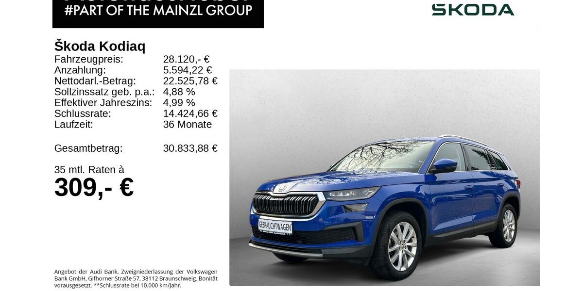 Skoda Kodiaq 55.155 km 25.300 &euro; Bad Reichenhall 83435