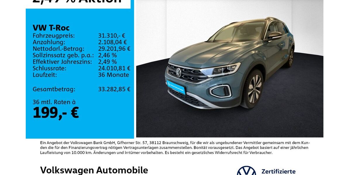 VW T-Roc 2.653 km 30.770 &euro; Leipzig 04277