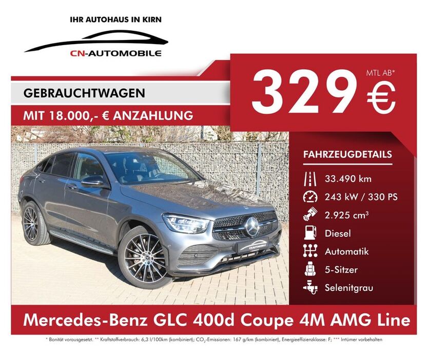 Mercedes-Benz GLC 400 33.490 km 57.990 € Kirn 55606