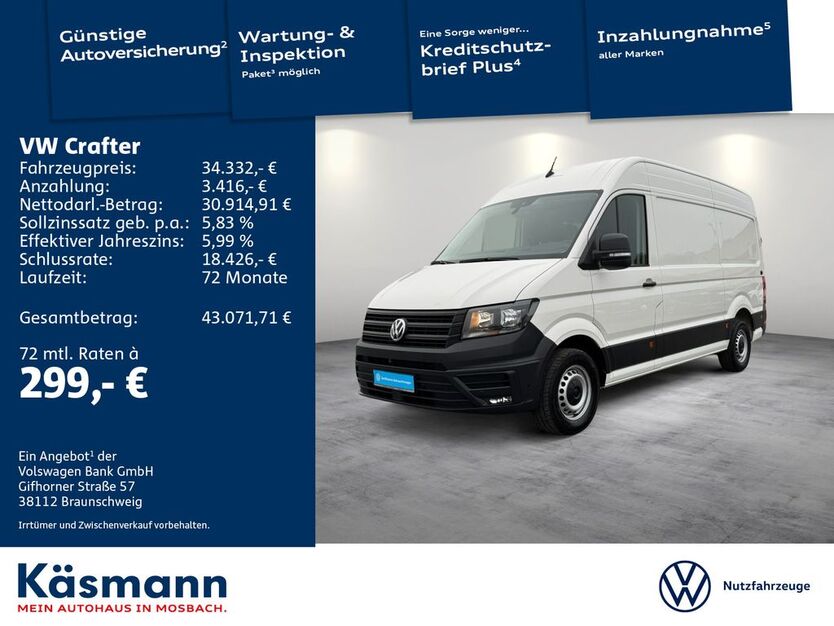 VW Crafter 14.071 km 34.332 € Mosbach 74821