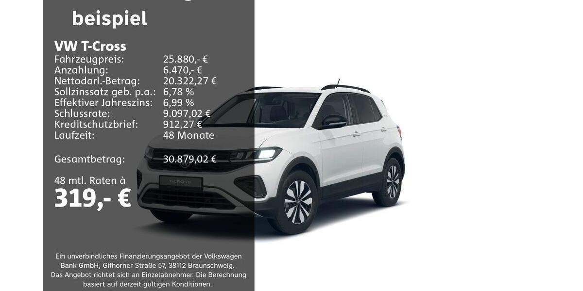 VW T-Cross 17.553 km 25.450 &euro; Groß-Umstadt 64823