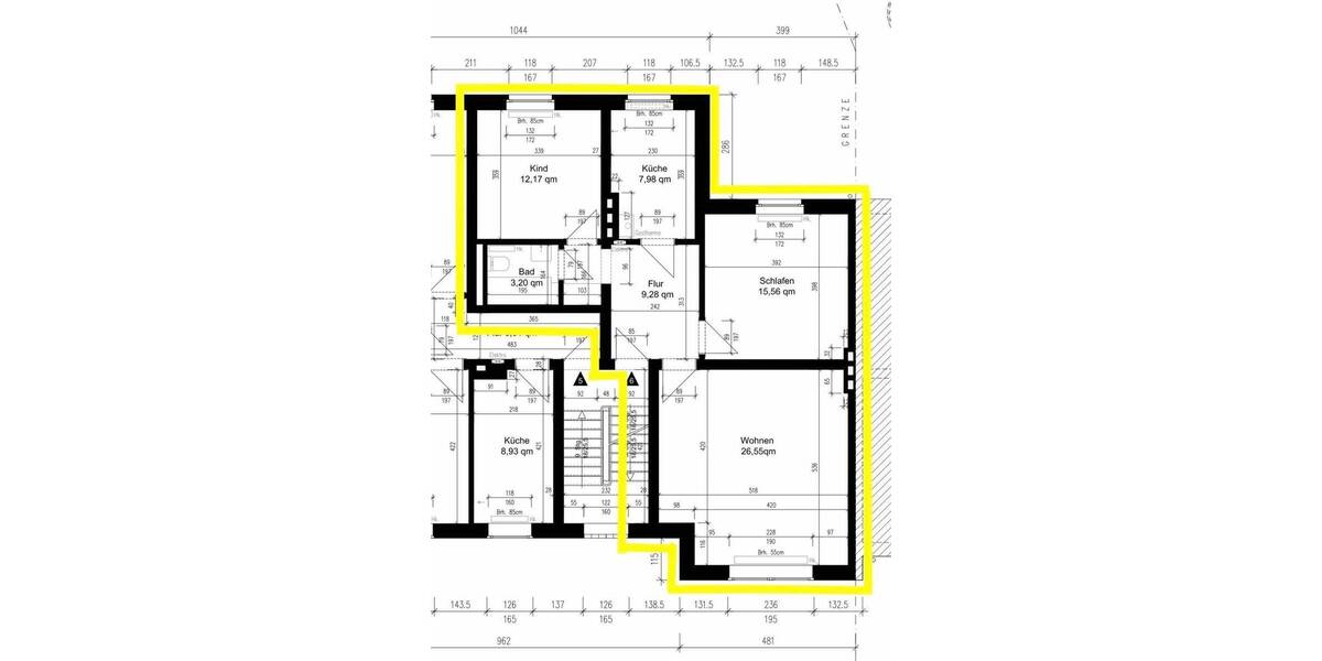 Etagenwohnung Düsseldorf Golzheim - 3 Zimmer, 1.450&euro; | Angebot:26863243