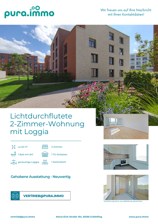 Wohnung zum Mieten in München 1.090 € 62 m²