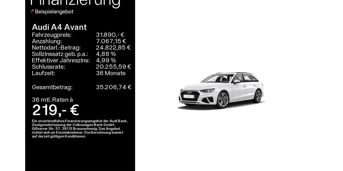 Audi A4 40.334 km 29.890 &euro; Heidenheim a. d. B. 89520