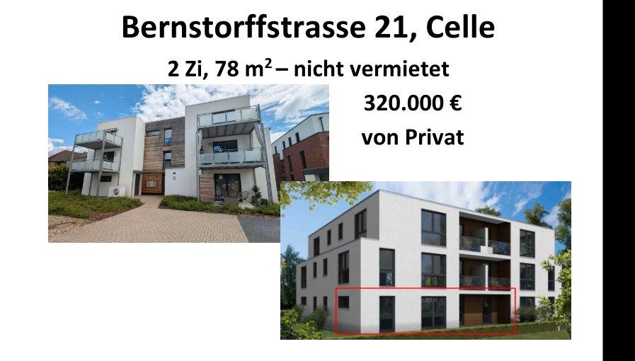 Erdgeschoßwohnung Celle - 2 Zimmer, 78 m&sup2;, 320.000&euro; | Angebot:27197602