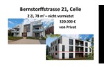 Erdgeschoßwohnung Celle - 2 Zimmer, 78 m&sup2;, 320.000&euro; | Angebot:27197602