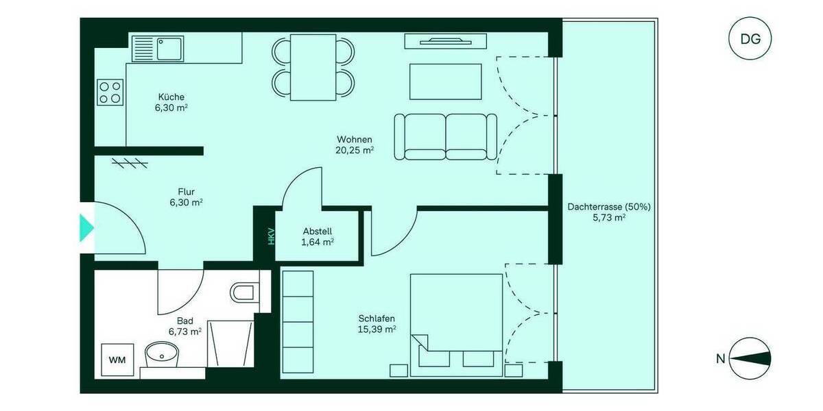 Etagenwohnung Germersheim - 2 Zimmer, 62 m&sup2;, 449.900&euro; | Angebot:26885670
