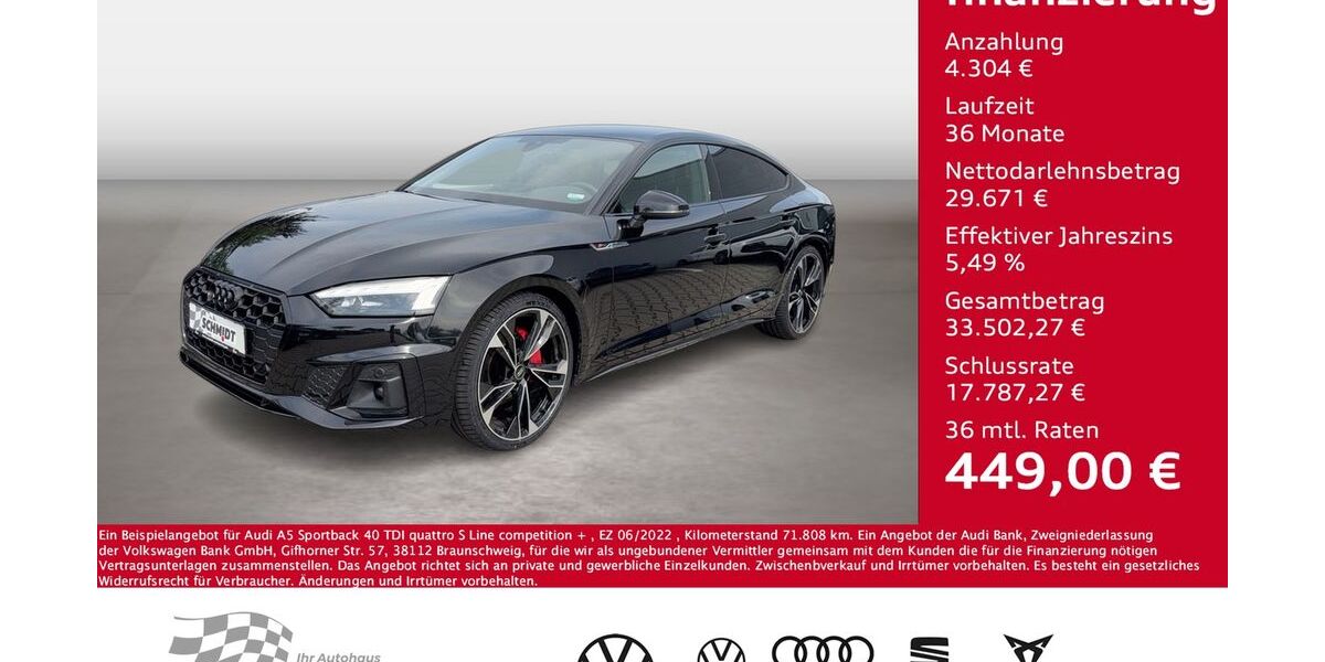 Audi A5 71.808 km 33.975 &euro; Bernsdorf 09337