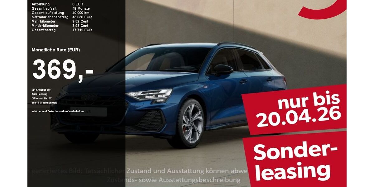 Audi A3 9.900 km 42.440 &euro; Wackersdorf 92442